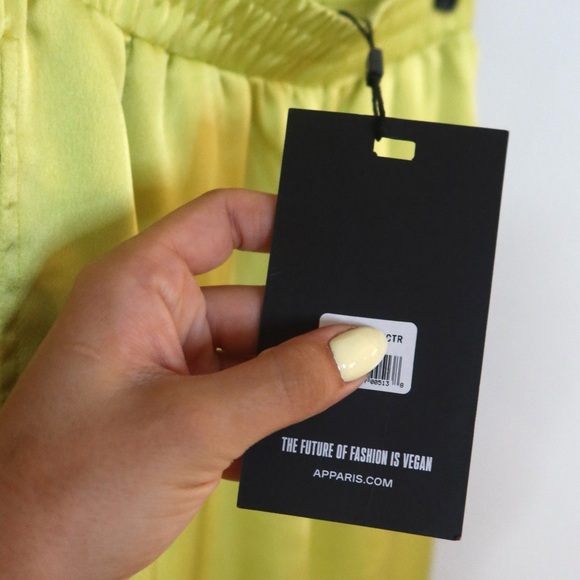 Apparis Wide Leg Satin Silk Sandra Pant - Picture 6 of 6